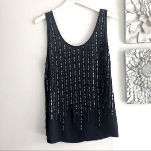 FOREVER 21 Open Back Sequinned Tank